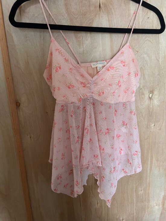 Tops - Pink Babydoll Tank